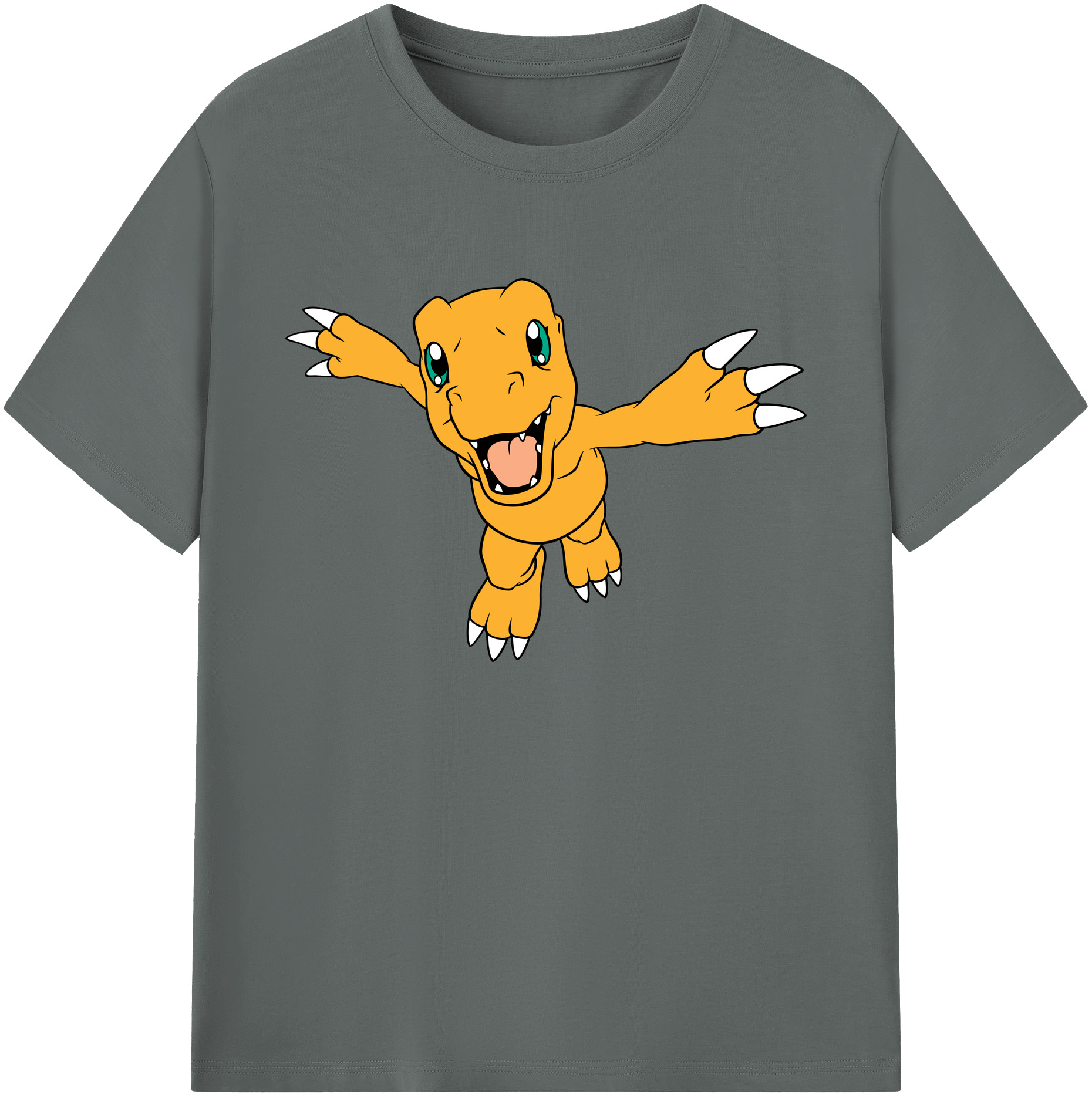 （画像用） Digimon デジタルモンスター/デジモン 綿100％ メンズ半袖Tシャツ｜肌触りやわらか＆通気性